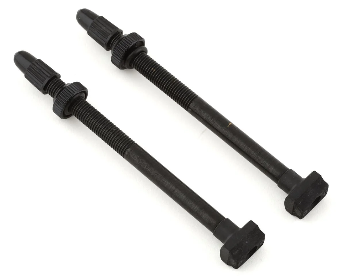 Giant Tubeless Valve Stems (Black) (Pair) (Presta) (90mm)